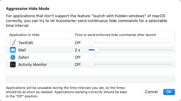 Applications which dont support hidden startup correctly can usually be hidden by a more aggressive approach.