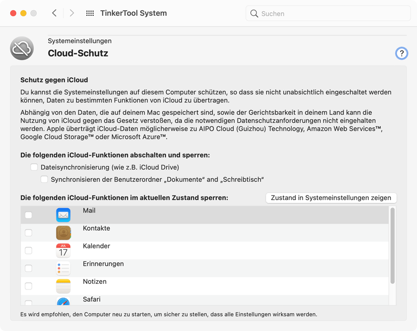 Cloud-Schutz