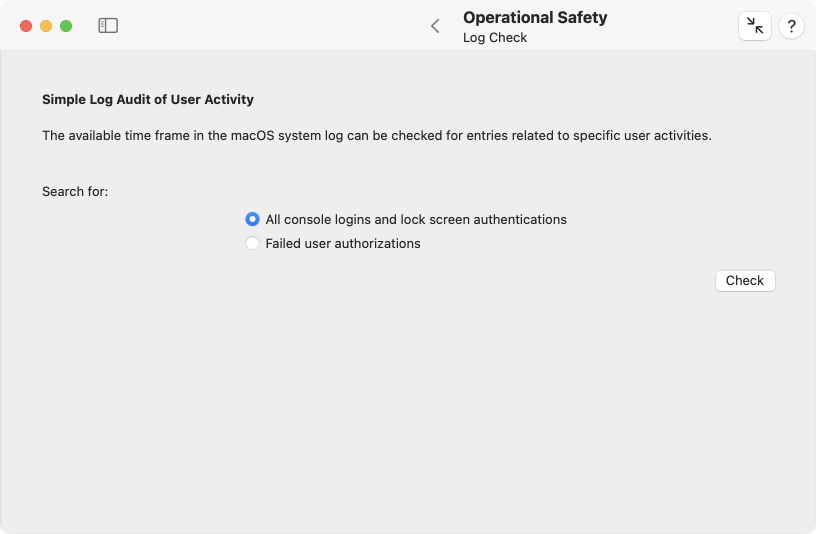 The system log can be evaluated to detect possible intrusion attempts